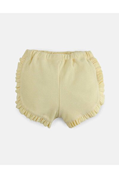 Gingersnaps Girls Solid Ruffled Edge Shorts