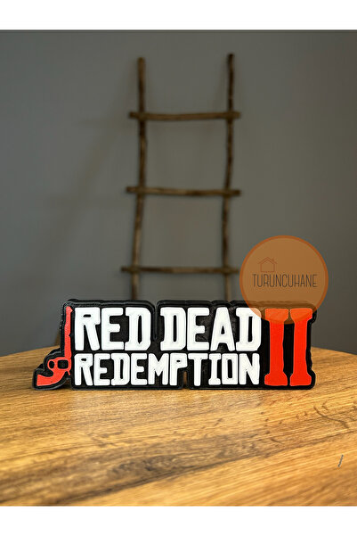 TURUNCUHANE Red Dead Redemption 2 Arthur Morgan Logo Masaüstü Dekor Figür Hediyelik Playstation Xbox 17 Cm
