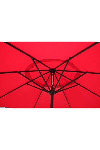 OEM Sun Umbrella for Terrace/Garden, Ø 2.70 m, H 2.80 m, Red