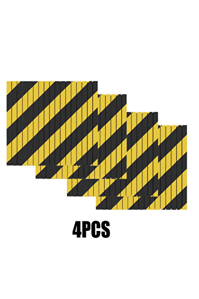 Choice1 4 قطع صفراء، 4 قطع من واقيات حواف زوايا جدران المرآب المصنوعة من الفو...