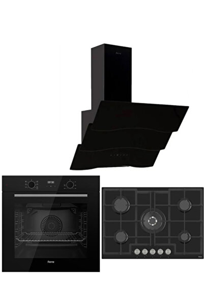 Ferre ICON PLUS 75 SERİSİ 3LÜ CAM ANKASTRE SET (QBL63CS-ED035-D023)