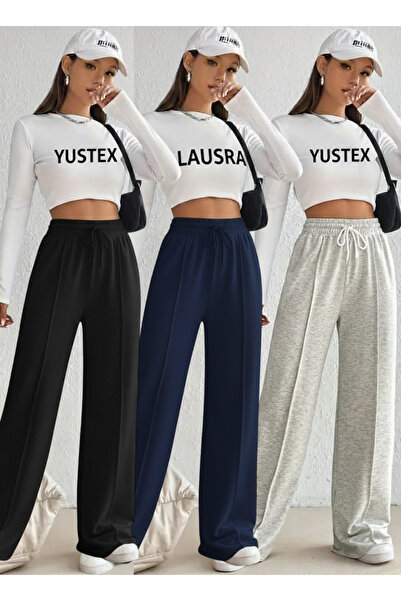yx yustex sport Fleece-Lined Winter piped Women's 3 Pieces Black + Gray+Dark ...