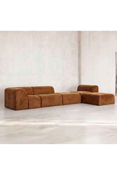 sofalab Lurea Kadife L Koltuk