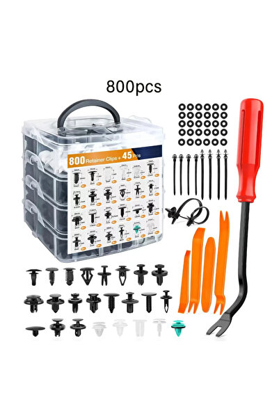 Choice DUTRIEUX 800pcs 100Pcs-800pcs Car Fastener Clip Kit Fender Rivet Clips...