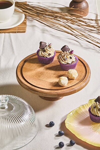 Lora Bianca Eterna 22 cm Cake Cookie Pastry Stand with Glass Dome