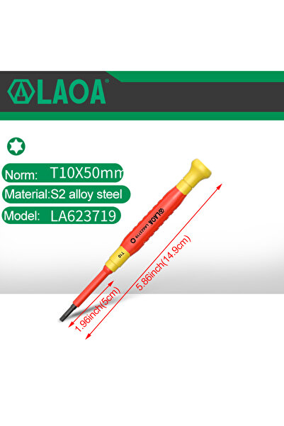 Choice T10 -LA623719 LAOA Insulated Precision Screwdriver a Cross Small Size Screwdriver to Remove Eyeglass