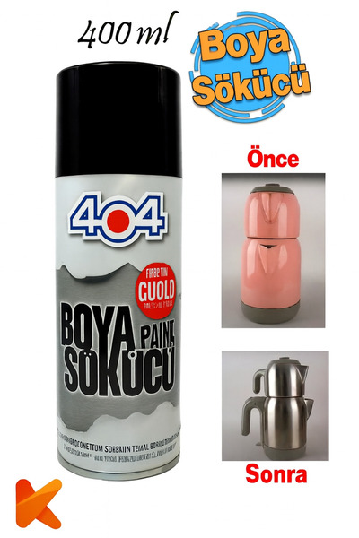 Kursan Yapı 404 Boya Sökücü Sprey, Cam, Tahta, Metal, Beton, Seramik, Çok Ama...