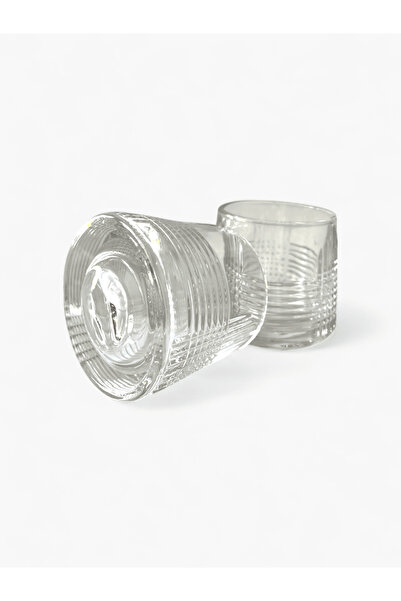 Storelisk Set of 6 glass glasses with rotating base for spirits or cocktails, 170ml