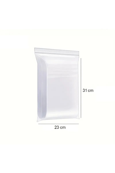 COLORPAK Çok Amaçlı Kilitli Torba (10 Adet) 23x31 cm kilitli kalın buzdolabı poşeti sandviç beslenme torbası