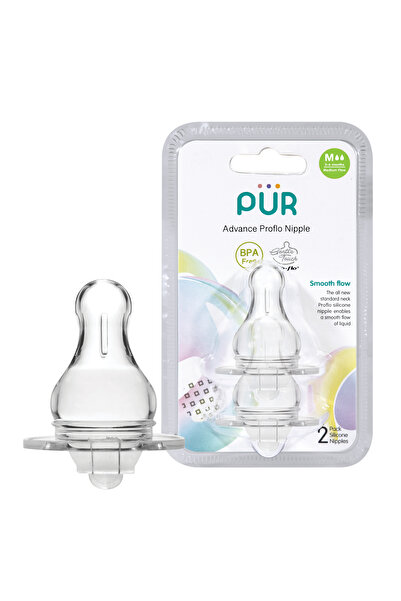 Pür PUR 1812 – SET TETINE SILICON ADVANCED - MARIME M, 3-6 LUNI, 2 BUC