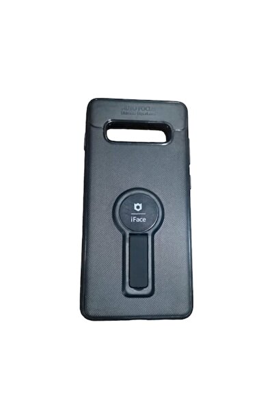 Doty Carcasă din silicon pentru Samsung Galaxy S10 Plus cu suport metalic și ...