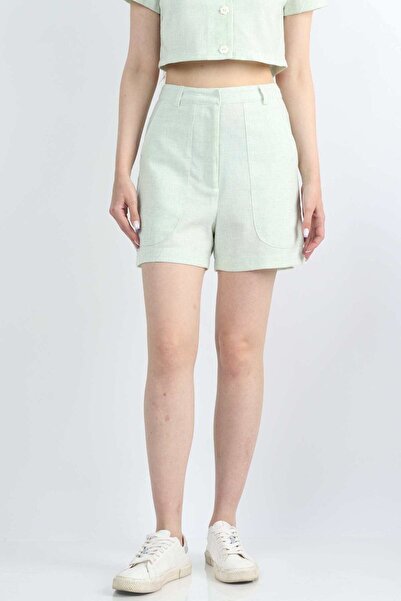 Kitschen Solid High-Waist Shorts