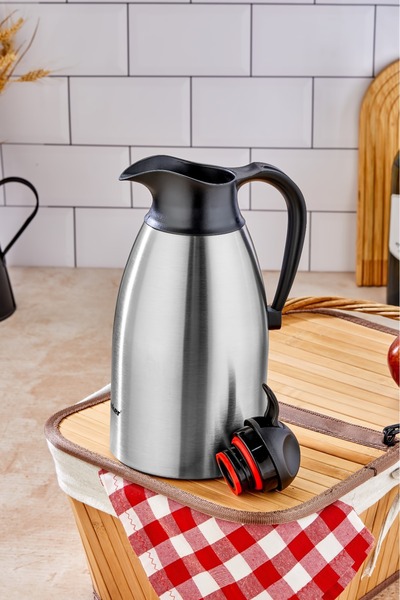 Cooker 2 Liter Double Layer Stainless Steel Thermos 12-24 Hours Cold, 8-12 Hours Keep Warm