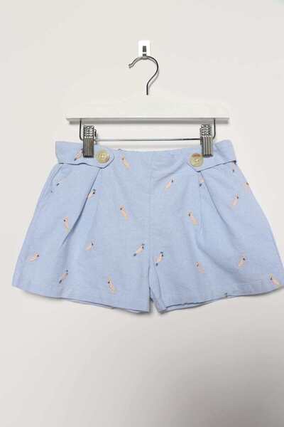 Gingersnaps Girls Printed Side-Pocket Shorts
