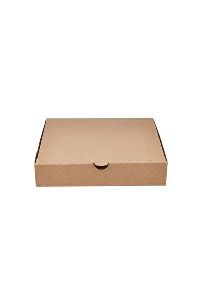yashtech Eco friendly Disposable 23 x 23cm Kraft Brown Pizza Boxes 100 Pcs
