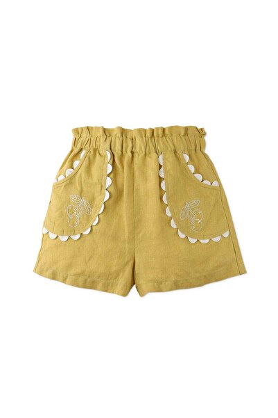 Gingersnaps Girls Woven Side-Pocket Shorts