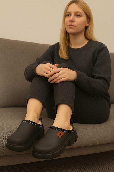 Moda Frato VENTO Жіночі домашні капці з вовняною підкладкою Водонепроникні Легкі та зручні капці Капці для лікарні, кухні та роботи