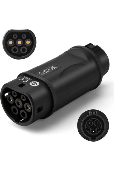 JULIK Adaptor mufa EV de la Type 1 la Type 2, pentru masini electrice/hibride...