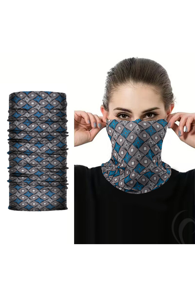 Choice وشاح رياضي خارجي منقوش لركوب الدراجات، واقي من الشمس، قابل للتنفس، عصا...