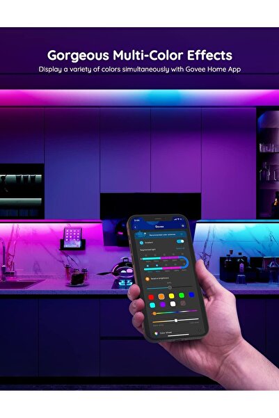 Govee RGBIC Alexa LED Strip Light, 5m Smart WiFi, App & Voice Control, Music Sync