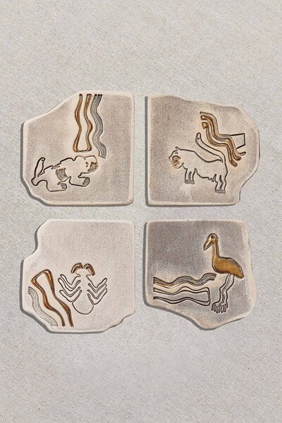Paşabahçe Göbeklitepe Coaster Set 1 Piece
