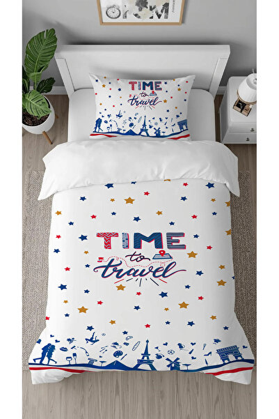 GREENDECOR World Travel Plane Time to Travel Patterned Digital Printed Specia...