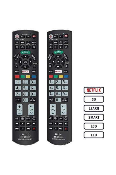 KNTECH KNTECH® remote control, universal for LED/PANASONIC TVs, new and old models