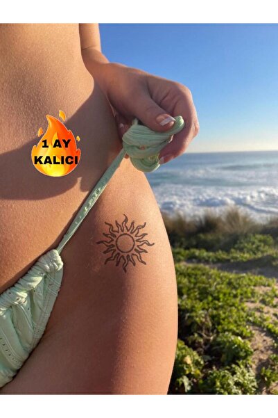 Mecit Tuhafiye 1 AY KALICI MİNİMAL GÜNEŞ GEÇİCİ DÖVME