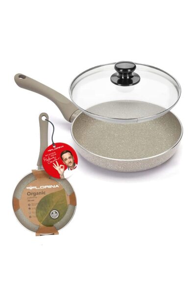 Florentyna Aluminum frying pan with non-stick coating, 20 cm, gray, Sandy Flo...