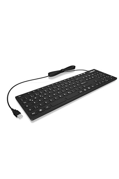 KeySonic Tastatură KSK-8030, 105 taste, IP68, neagră
