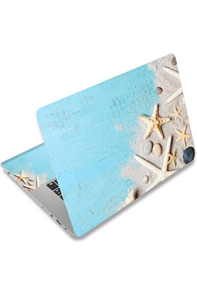 ALAYRA International ملصق كمبيوتر محمول ALAYRA بمشهد شاطئ (فينيل مقاوم للماء) - مناسب لمقاس 12 إلى 15.6 بوصة