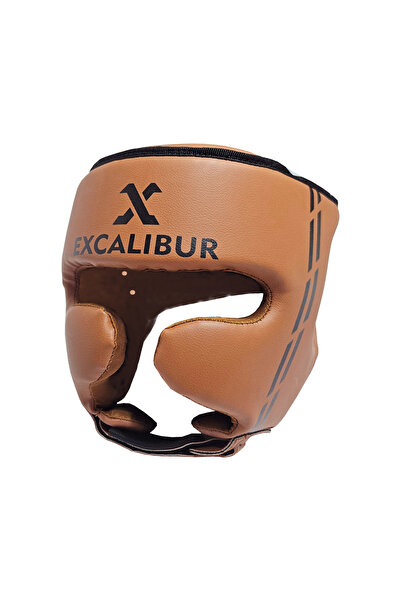 Excalibur Classic Boxing Training Helmet Tan m