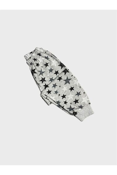 tusem butik homewear Boy's Cotton Star Patterned Long Sleeve Transitional Pajama Set