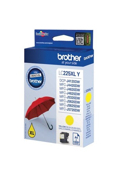Brother LC225XLY Cartridge, Yellow