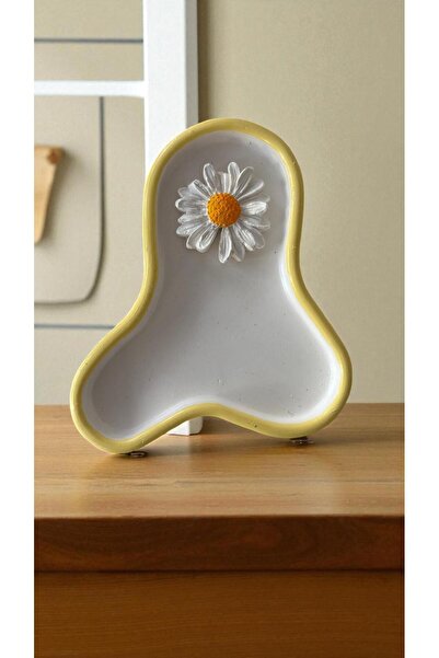 Perazayn Decorative Presentation and Jewelry Plate Model Yellow Frame-Daisy Charm