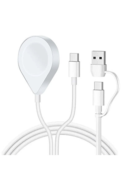 Choice كابل USB-C ثلاثي في اثنين لشحن الساعات وشحن أجهزة iPhone، كابل شحن سري...