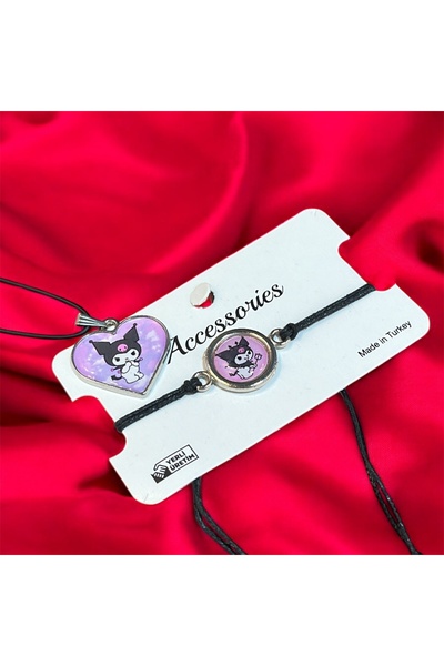 Store Kuromi Children's Necklace Bracelet Set