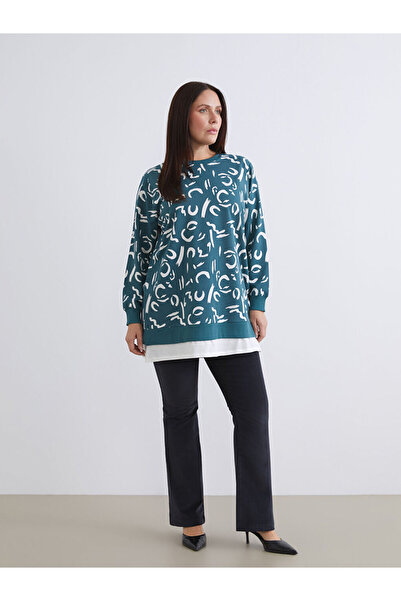 LC Waikiki Navy Blue Slim Fit Flared Velvet Women's Trousers
