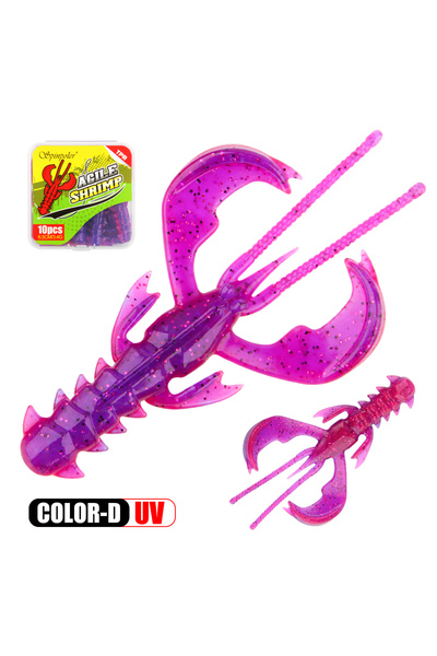 Choice طُعم صيد ناعم برائحة الروبيان من سبينبولر عائم بإضاءة فوق بنفسجية، مقا...