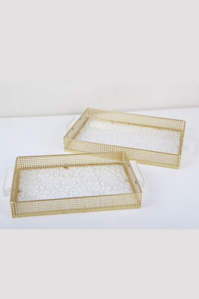 Generic A set of versatile serving trays with a sophisticated and elegant design.