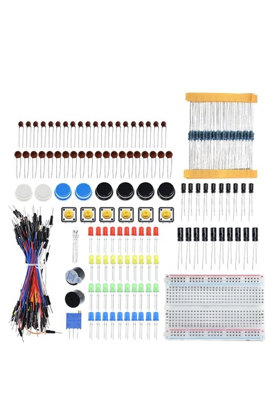 OEM Electronic Components Starter Kit, 100+ pieces, for DIY experiments, educational, multicolor