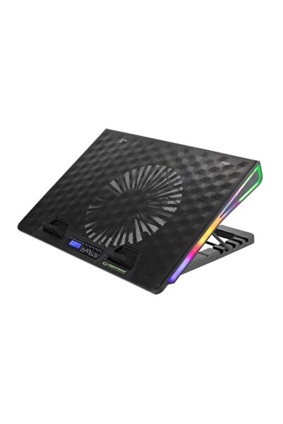 ESPERANZA Cooler pentru laptop Alize, 7 moduri RGB, LCD, Hub USB cu 2 porturi...