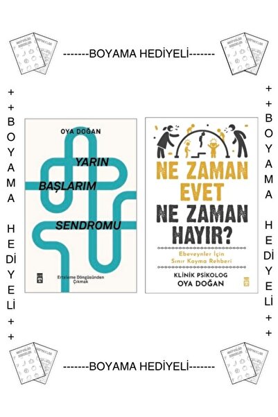 Timaş Yayınları Boyamalı Yarın Başlarım Sendromu Erteleme Döngüsü Ne Zaman Ev...