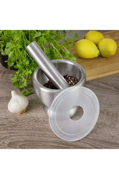 Kinghoff Mojar cu pistil din otel inoxidabil, 13x12 cm gri,