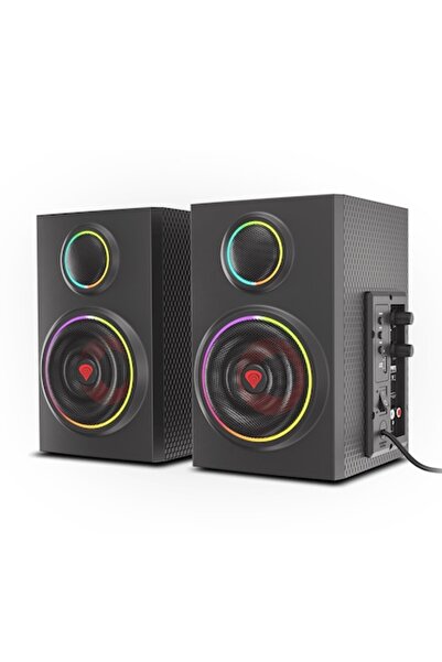 Genesis Ηχεία Gaming HELIUM 300BT, 24W, 2.0, Bluetooth, ARGB, Ξύλινο περίβλημ...