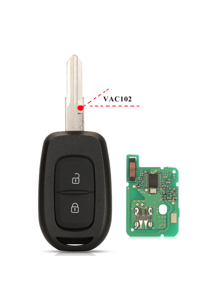 Choice مفتاح سيارة عن بعد VAC102 بتردد 433 ميجاهرتز PCF7961M 4A لسيارة رينو سانديرو داسيا لوجان لودجي دوكر داستر ترا