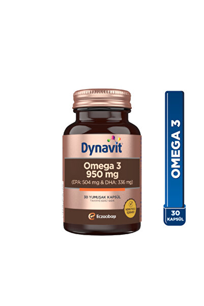 Dynavit Kids Portakal Balık Yağı 150 mL & Omega 3 950 mg 30 Yumuşak Kapsül - Aile Omega 3 Paketi