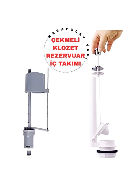KarapolatYapı Klozet Rezevuar İç Takımı Çekmeli