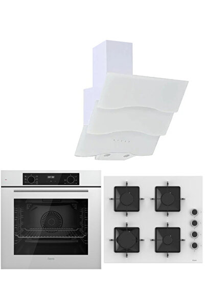 Ferre WHITE PLUS SERİSİ 3LÜ CAM ANKASTRE SET (QBL63CB-SS206-BSPR600)