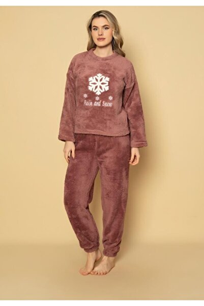 Serena Women's pajamas "COCOLINO" purple with "Printed